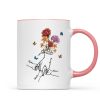 Holding Mom Grandma Hand Birth Month Flowers Personalized Mug