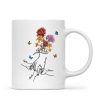 Holding Mom Grandma Hand Birth Month Flowers Personalized Mug