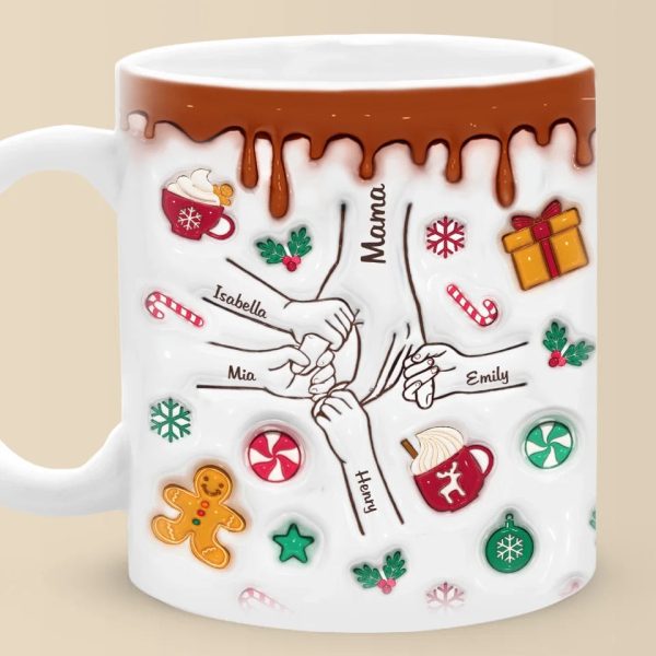 Home For The Holidays - Family Personalized Custom 3D Inflated Effect Printed Mug - Christmas Gift For Gift For Mom, Grandma Home For The Holidays - Family Personalized Custom 3D Inflated Effect Printed Mug - Christmas Gift For Gift For Mom, Grandma