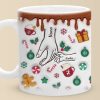 Home For The Holidays - Family Personalized Custom 3D Inflated Effect Printed Mug - Christmas Gift For Gift For Mom, Grandma Home For The Holidays - Family Personalized Custom 3D Inflated Effect Printed Mug - Christmas Gift For Gift For Mom, Grandma