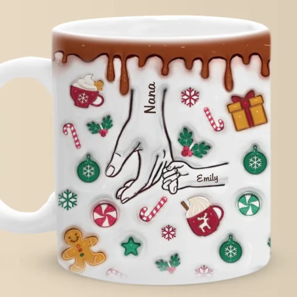 Home For The Holidays - Family Personalized Custom 3D Inflated Effect Printed Mug - Christmas Gift For Gift For Mom, Grandma Home For The Holidays - Family Personalized Custom 3D Inflated Effect Printed Mug - Christmas Gift For Gift For Mom, Grandma