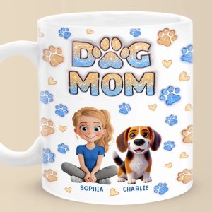 Home Is Where The Fur Sticks To Everything - Dog & Cat Personalized Custom 3D Inflated Effect Printed Mug - Gift For Pet Owners, Pet Lovers