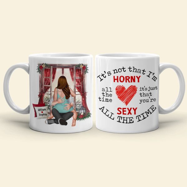 Horny And Sexy All The Time, Personalized Coffee Mug, Funny Couple, Christmas Gifts