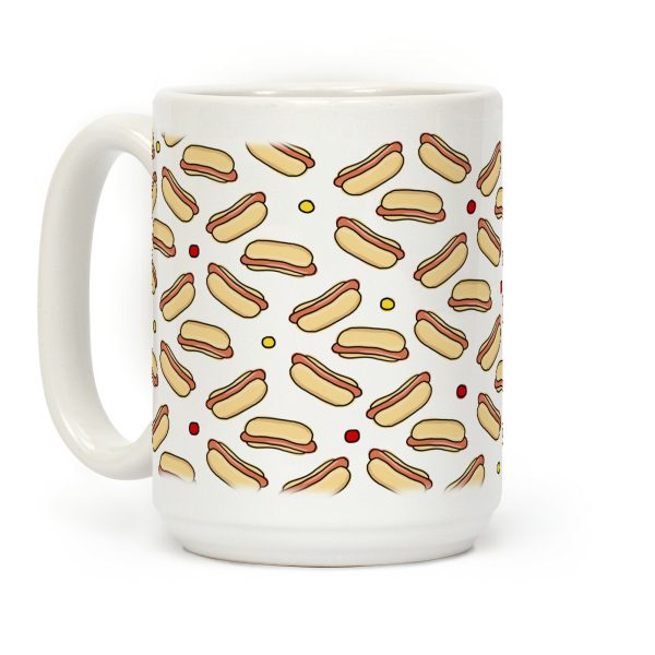 Hot Dog Pattern Coffee Mug Hot Dog Pattern Coffee Mug
