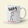 Hubby Wifey - Personalized Couple Mug Set - Gift For Couple Hubby Wifey - Personalized Couple Mug Set - Gift For Couple