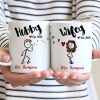 Hubby Wifey - Personalized Couple Mug Set - Gift For Couple Hubby Wifey - Personalized Couple Mug Set - Gift For Couple