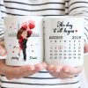 Hugging Couple Together Since Anniversary Date Personalized Mug Hugging Couple Together Since Anniversary Date Personalized Mug