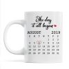 Hugging Couple Together Since Anniversary Date Personalized Mug Hugging Couple Together Since Anniversary Date Personalized Mug