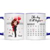 Hugging Couple Together Since Anniversary Date Personalized Mug Hugging Couple Together Since Anniversary Date Personalized Mug