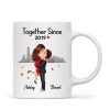 Hugging Doll Couple Anniversary Gift For Him Gift For Her Personalized Mug Hugging Doll Couple Anniversary Gift For Him Gift For Her Personalized Mug