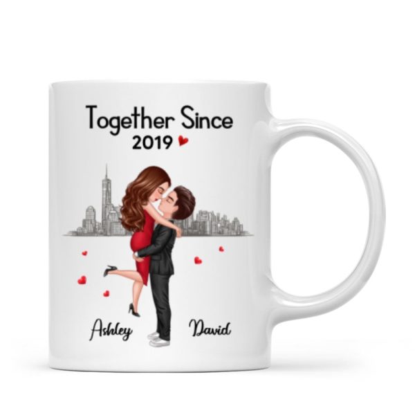 Hugging Doll Couple Anniversary Gift For Him Gift For Her Personalized Mug Hugging Doll Couple Anniversary Gift For Him Gift For Her Personalized Mug