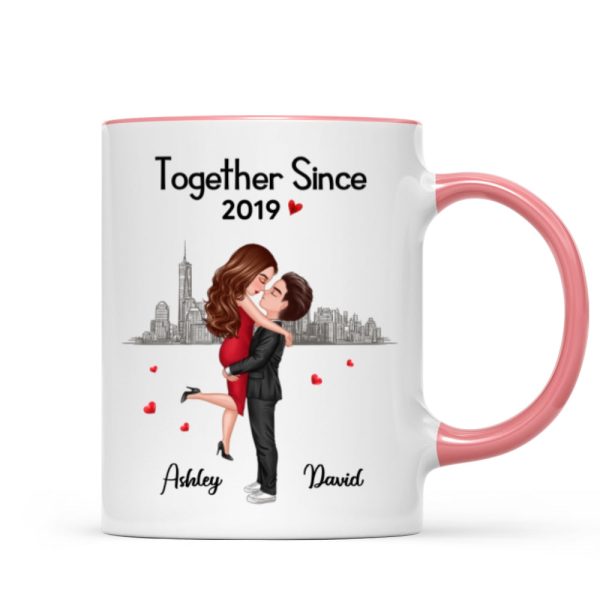 Hugging Doll Couple Anniversary Gift For Him Gift For Her Personalized Mug Hugging Doll Couple Anniversary Gift For Him Gift For Her Personalized Mug