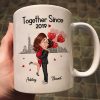 Hugging Doll Couple Anniversary Gift For Him Gift For Her Personalized Mug Hugging Doll Couple Anniversary Gift For Him Gift For Her Personalized Mug