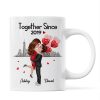 Hugging Doll Couple Anniversary Gift For Him Gift For Her Personalized Mug Hugging Doll Couple Anniversary Gift For Him Gift For Her Personalized Mug