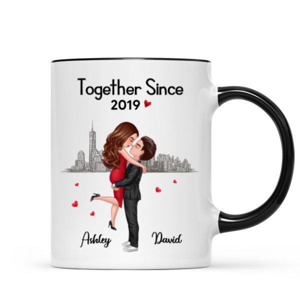 Hugging Doll Couple Anniversary Gift For Him Gift For Her Personalized Mug Hugging Doll Couple Anniversary Gift For Him Gift For Her Personalized Mug