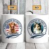 Human Belongs To Dog Cat Personalized Custom Photo Dog Cat Pet Mug TA29