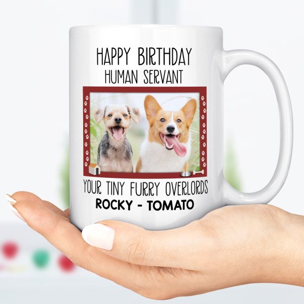 Human Servant Personalized Custom Photo Dog Mug C334 890747