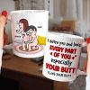 I Adore You And Love Every Part Of You - Personalized Couple Black Mug - Gift For Couple