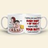 I Adore You And Love Every Part Of You - Personalized Couple Black Mug - Gift For Couple