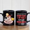 I Adore You And Love Every Part Of You - Personalized Couple Black Mug - Gift For Couple