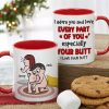 I Adore You And Love Every Part Of You - Personalized Couple Black Mug - Gift For Couple
