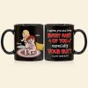I Adore You And Love Every Part Of You - Personalized Couple Black Mug - Gift For Couple