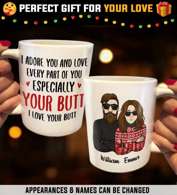 I Adore You And Love Every Part Of You - Personalized Mug I Adore You And Love Every Part Of You - Personalized Mug