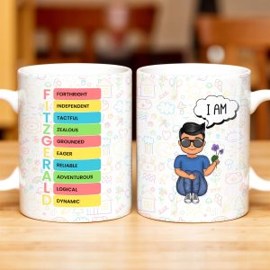I AM - Personalized Custom Coffee Mug - KID032_MG