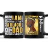 I Am A Black Dad - Personalized Black Mug I Am A Black Dad - Personalized Black Mug