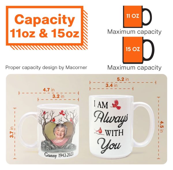 I Am Always With You Memorial Gifts - Personalized Photo Mug I Am Always With You Memorial Gifts - Personalized Photo Mug