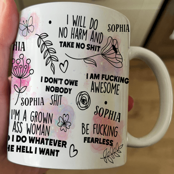 I Am F*cking Perfect Just The Way I Am Affirmations Gift - Personalized Mug I Am F*cking Perfect Just The Way I Am Affirmations Gift - Personalized Mug