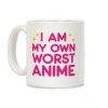 I Am My Own Worst Anime Coffee Mug I Am My Own Worst Anime Coffee Mug
