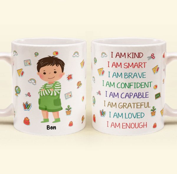I Am Smart, Brave - Personalized Mug I Am Smart, Brave - Personalized Mug