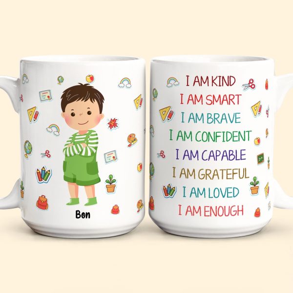 I Am Smart, Brave - Personalized Mug I Am Smart, Brave - Personalized Mug