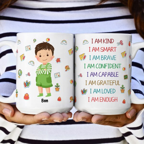 I Am Smart, Brave - Personalized Mug I Am Smart, Brave - Personalized Mug