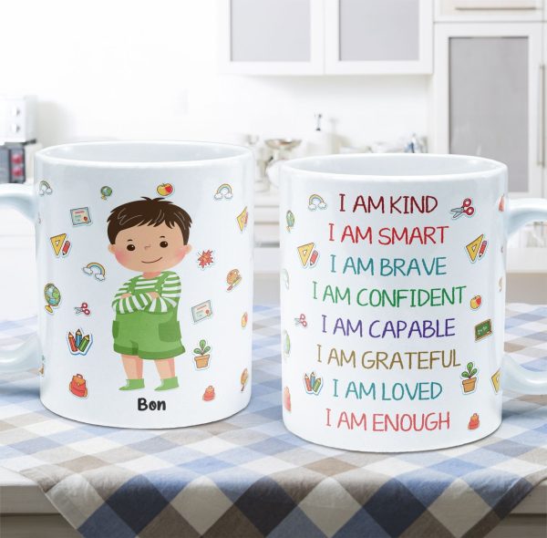 I Am Smart, Brave - Personalized Mug I Am Smart, Brave - Personalized Mug
