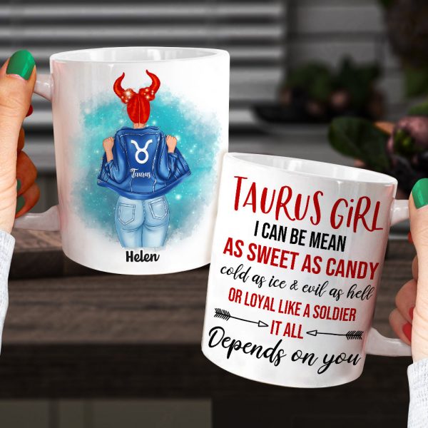 I Can Be Mean As Sweet As Candy - Personalized White Mug - Gift For Zodiac Girl I Can Be Mean As Sweet As Candy - Personalized White Mug - Gift For Zodiac Girl