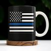 I Can't Fix Stupid But I Can Cuff It, Handcuffs and Thin Blue Line Flag - Personalized Custom Coffee Mug - OFC017_MG I Can't Fix Stupid But I Can Cuff It, Handcuffs and Thin Blue Line Flag - Personalized Custom Coffee Mug - OFC017_MG