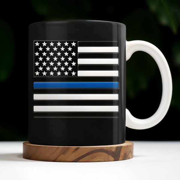 I Can't Fix Stupid But I Can Cuff It, Handcuffs and Thin Blue Line Flag - Personalized Custom Coffee Mug - OFC017_MG I Can't Fix Stupid But I Can Cuff It, Handcuffs and Thin Blue Line Flag - Personalized Custom Coffee Mug - OFC017_MG