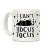 I Can't Hocus Focus Halloween Cat Coffee Mug I Can't Hocus Focus Halloween Cat Coffee Mug