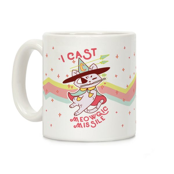 I Cast Meowgic Missile Coffee Mug I Cast Meowgic Missile Coffee Mug