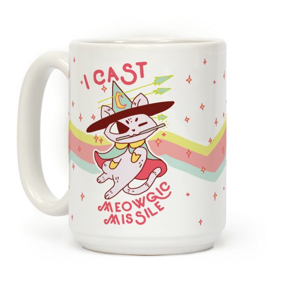 I Cast Meowgic Missile Coffee Mug I Cast Meowgic Missile Coffee Mug