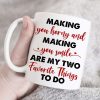 I Challenge You To A Who Better In Bed Personalized White Mug