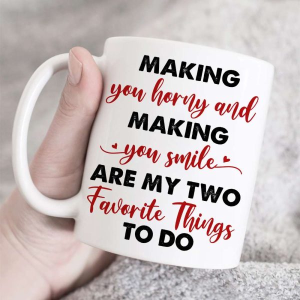 I Challenge You To A Who Better In Bed Personalized White Mug