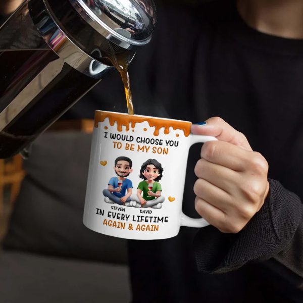 I Choose You In Every Lifetime - Personalized White Edge-to-Edge Mug I Choose You In Every Lifetime - Personalized White Edge-to-Edge Mug