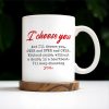I Choose You Over and Over, Elderly Couple Design - Personalized Custom Coffee Mug - CPL189_MG I Choose You Over and Over, Elderly Couple Design - Personalized Custom Coffee Mug - CPL189_MG