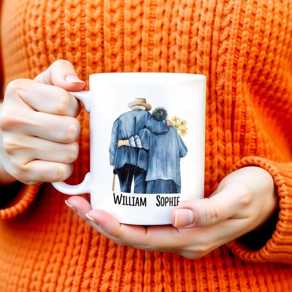 I Choose You Over and Over, Elderly Couple Design - Personalized Custom Coffee Mug - CPL189_MG I Choose You Over and Over, Elderly Couple Design - Personalized Custom Coffee Mug - CPL189_MG