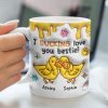 I Ducking Loving You Bestie Personalized 3D Inflated Effect Mug