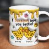 I Ducking Loving You Bestie Personalized 3D Inflated Effect Mug