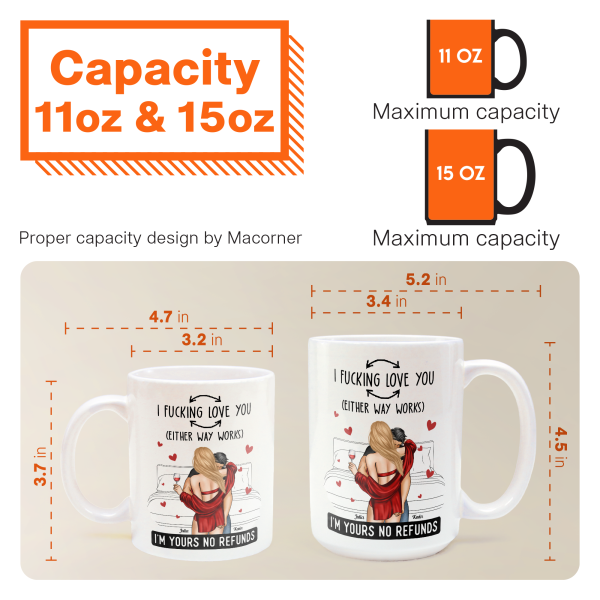I F- Love You (Either Way Works) Love Couples - Personalized Mug I F- Love You (Either Way Works) Love Couples - Personalized Mug